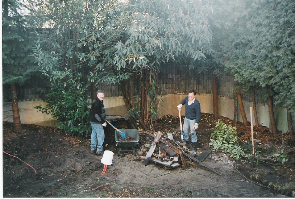 Vorbereiten der Baustelle